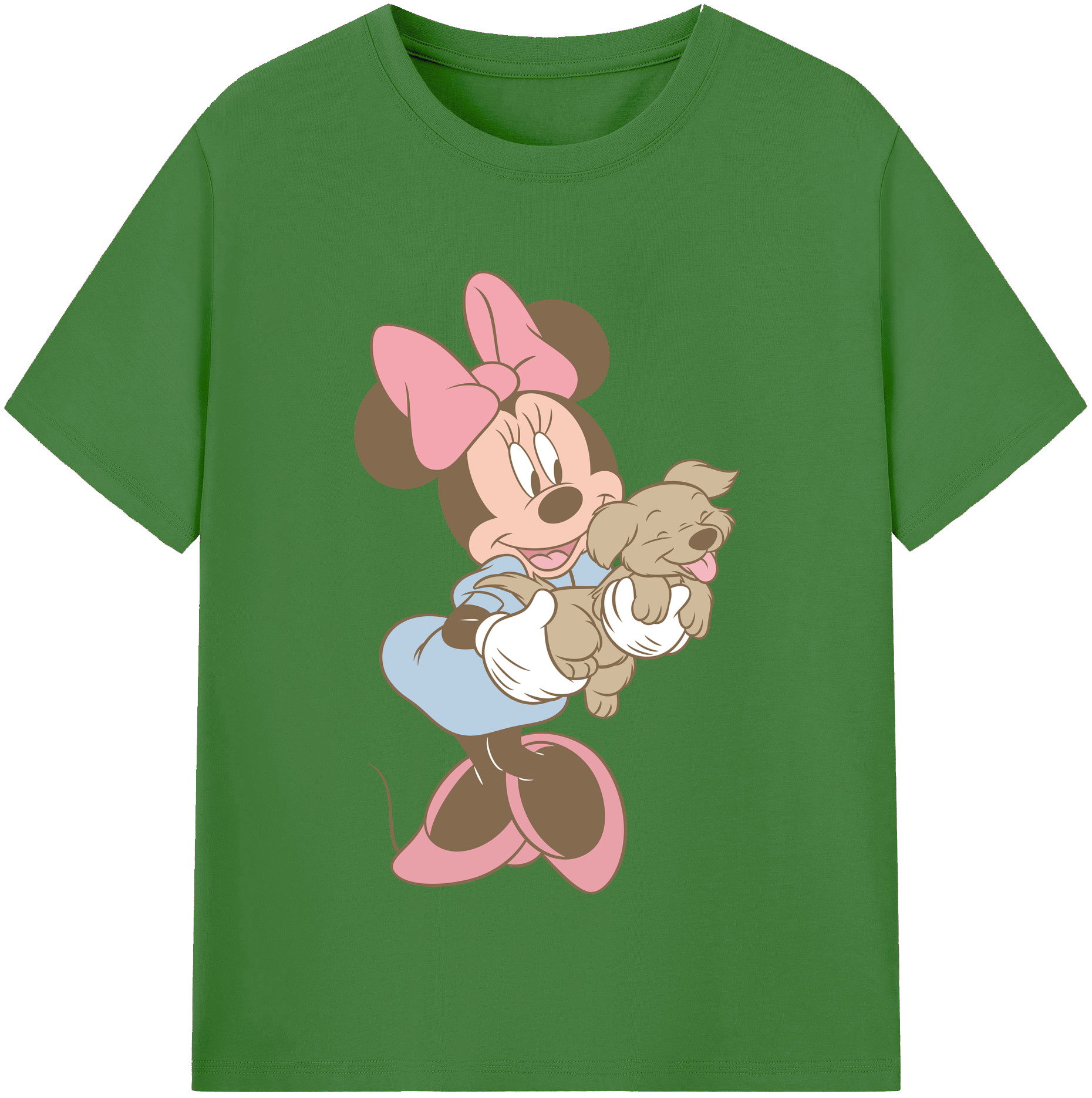 （画像用） ミッキーマウス Mickey Mouse レディースカジュアルプリントTシャツ（綿100％）